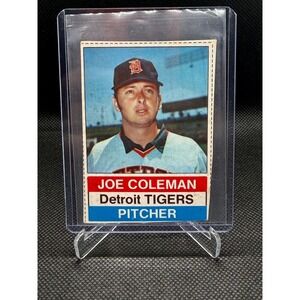 1976 Topps Joe Coleman Detroit Tigers Pitcher Baseball Card 89